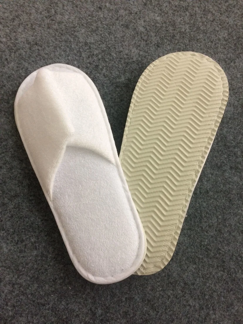 Hotel Guest Disposal Slippers Unisex Soft Terry Cotton Slipper