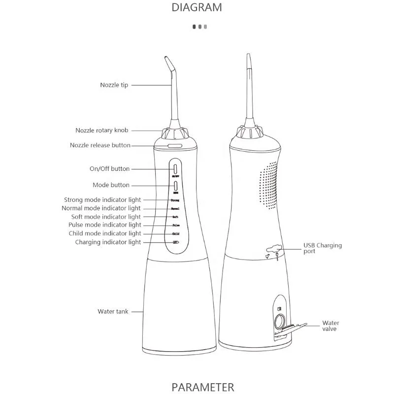 Ultrasonic Electric Oral Cleaning Teeth Washing Machine Water Flosser Dental Flusher