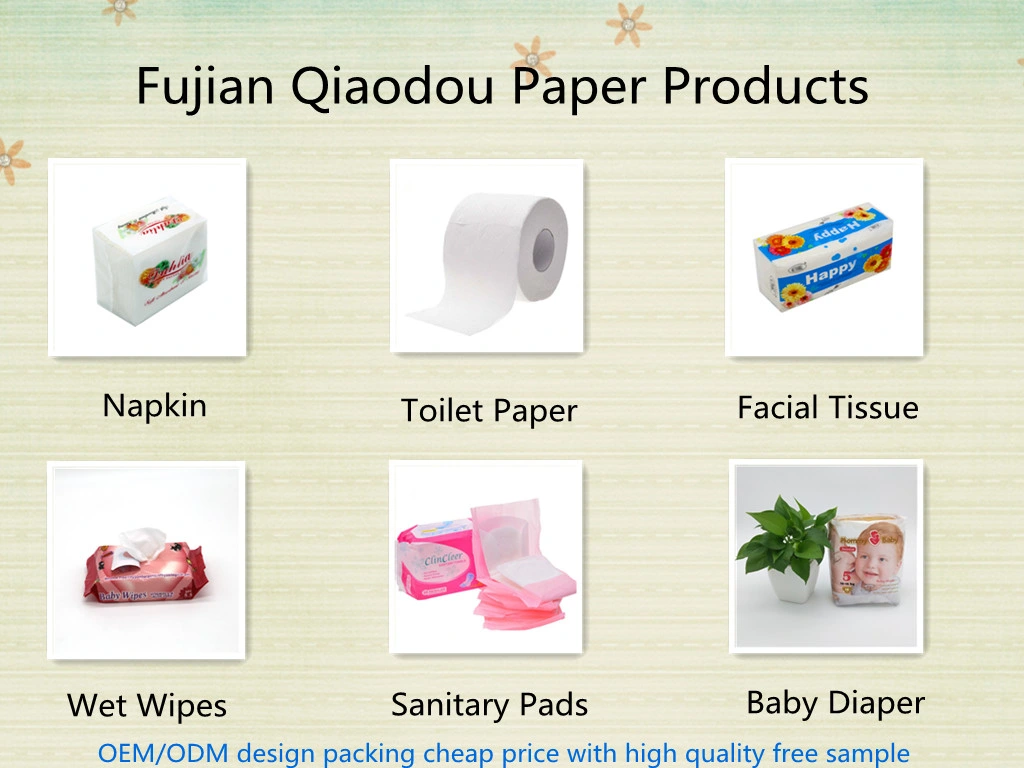 Qiaodou 100% Biodegradable Flushable Disposable Clean Organic Water Wipes Baby Wet Wipe Cleaning Wipes