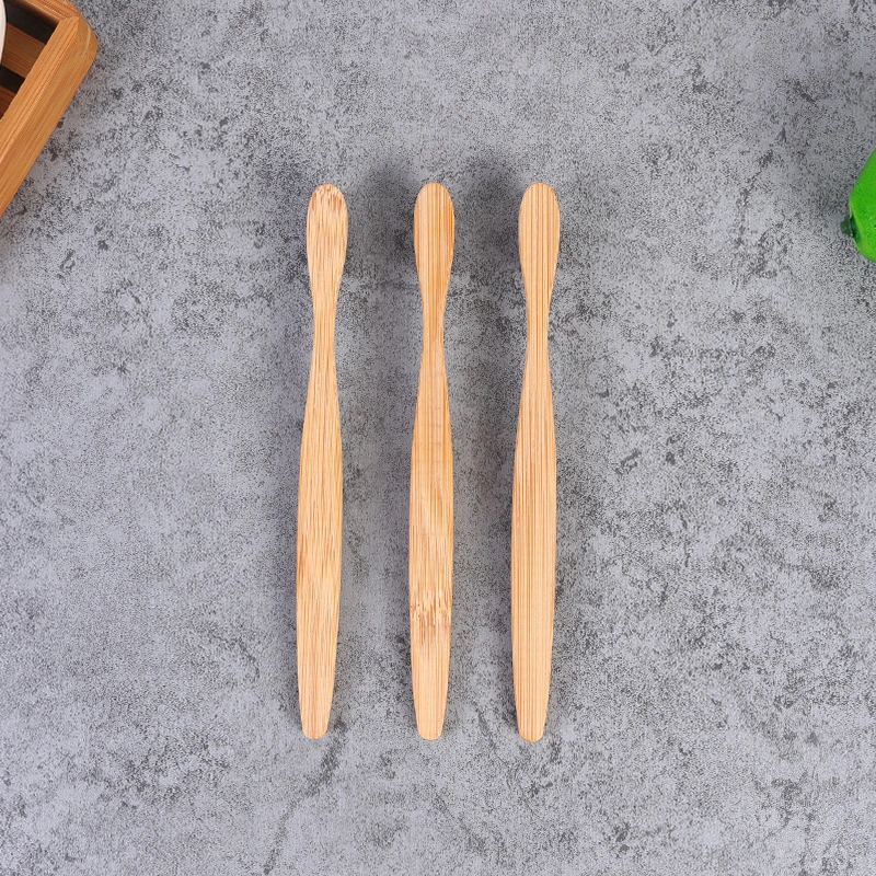 Wholesale Adult Tooth Brush Biodegradable Bamboo Handle Charcoal Bristles Dental Cleaning Toothbrush