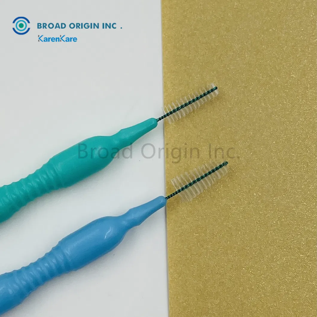 Wholesale Biodegradable Interdental Brush Dental Brush Pick Nylon Bristle PP Handle CE Certificate