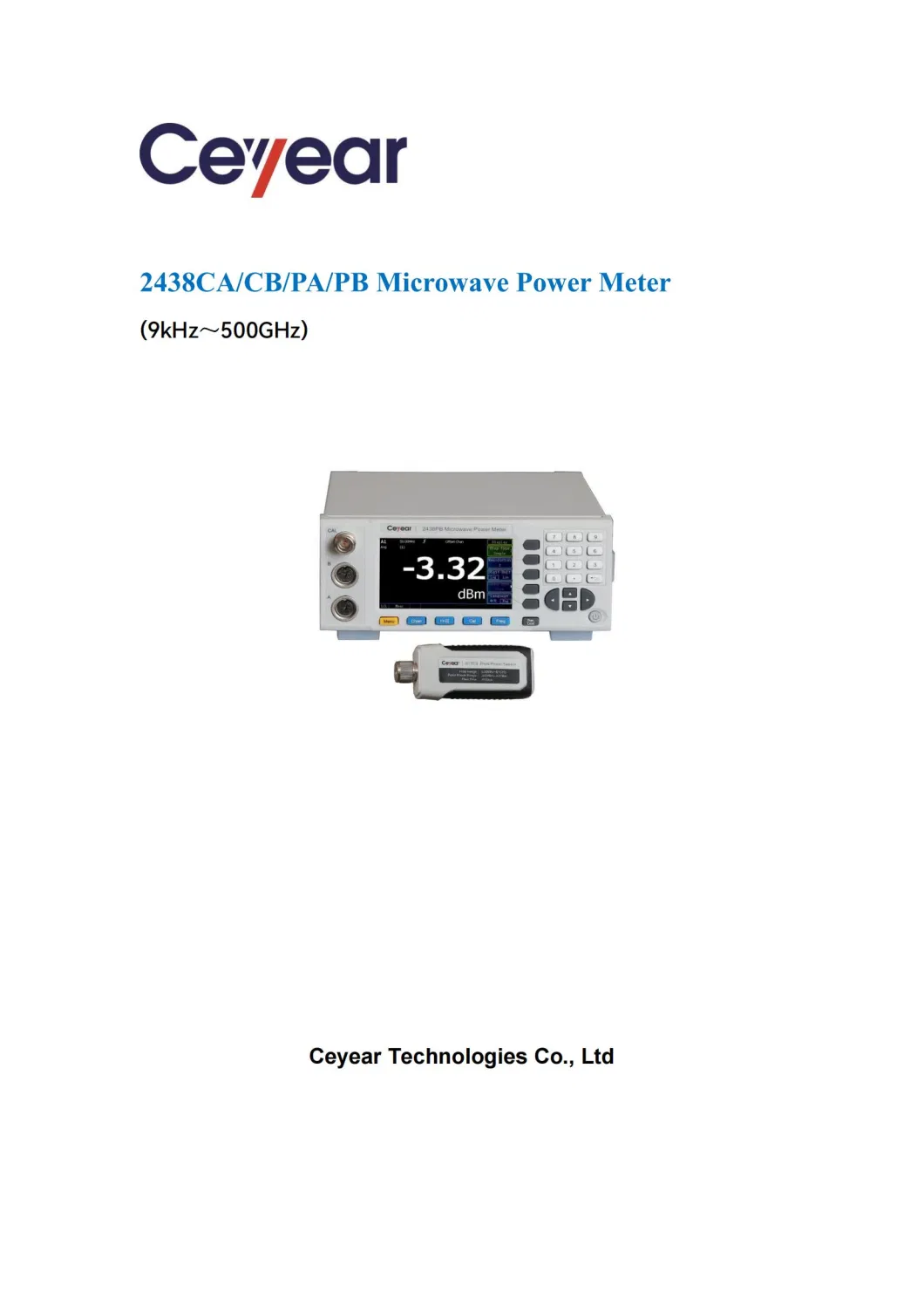 Ceyear 2438 PA Microwave Power Meter/Frequency Meter Calibration Piece Probe