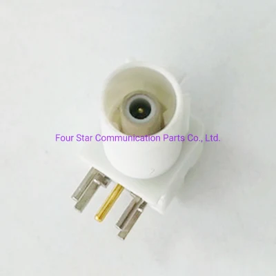 Cable eléctrico para automoción RF coaxial impermeable Fakra ángulo recto macho Conectores para montaje en PCB