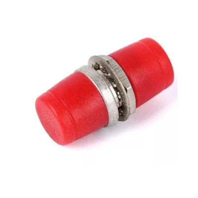 Adaptador de cable de fibra óptica de brida monomodo redonda FC Conector (rojo)