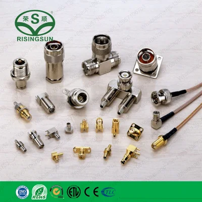 Conector coaxial resistente al agua compresión conector tipo F RG6