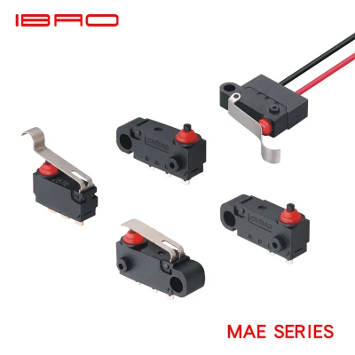 Fábrica 0,1A/3A Micro interruptor límite IP67 interruptor de puerta de coche impermeable Micro interruptor sellado SPDT