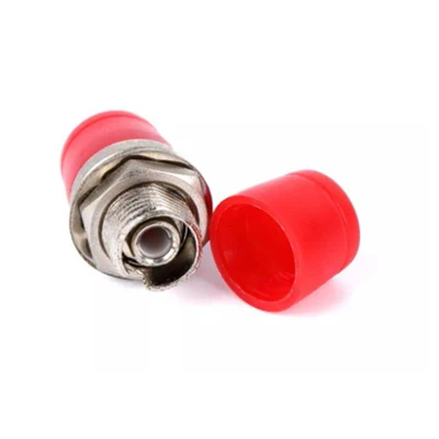 Adaptador de cable de fibra óptica de brida monomodo redonda FC Conector (rojo)