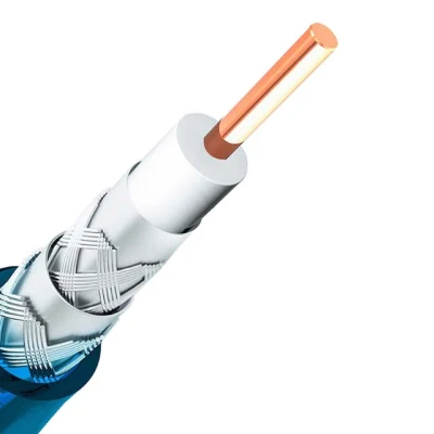 Alto rendimiento pérdida baja de 75 ohmios RG serie RG6 RG58 Cable coaxial RG 11 para cable de comunicación CCTV