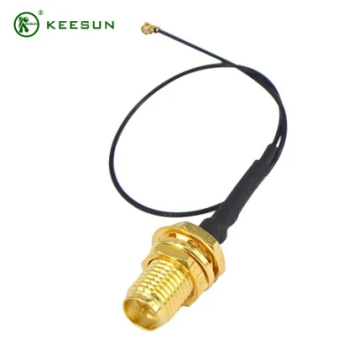 Cable coaxial RF Rg59 de potencia coaxial RF del conector macho SMA Mi1,37cable Tipo