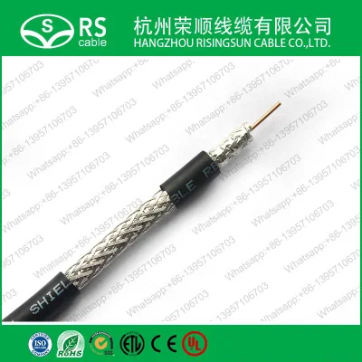 RG11/RG6/RG59 cable coaxial de caída para sistema de satélite CATV