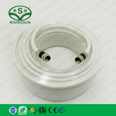 Conector coaxial resistente al agua compresión conector tipo F RG6