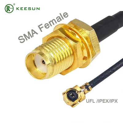 Cable coaxial RF Rg59 de potencia coaxial RF del conector macho SMA Mi1,37cable Tipo