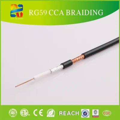 RG59 China Manufactura RG 6 58 59 11 7 Internet Cable coaxial de datos de cobre CCS