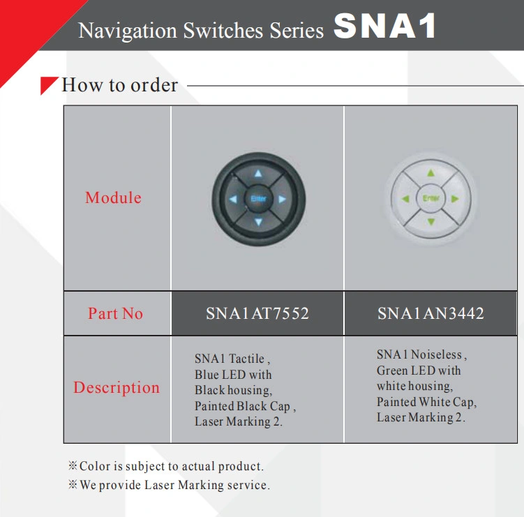 Momentary Sp5t Electronic Auto Switches with LED Indicator