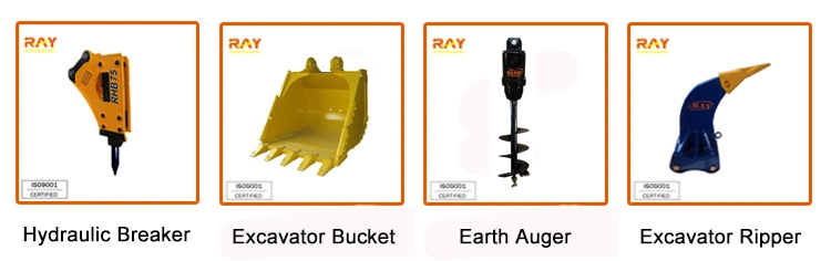 Bucket Attached Kubota K008-3 Excavator Attachments Quick Coupler