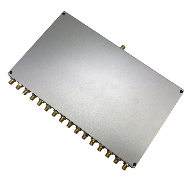 0.5-7.5GHz 16-Way Wilkinson RF Power Splitter and Power Divider with SMA-F Connectors