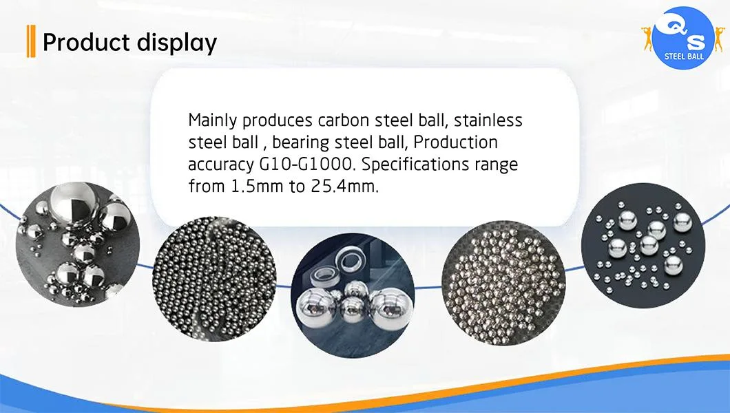 Hardened Carbon Steel Balls 20mm 25mm 25.4mm Solid Hard Steel Balls HRC 50-58 for Bearing Grinding