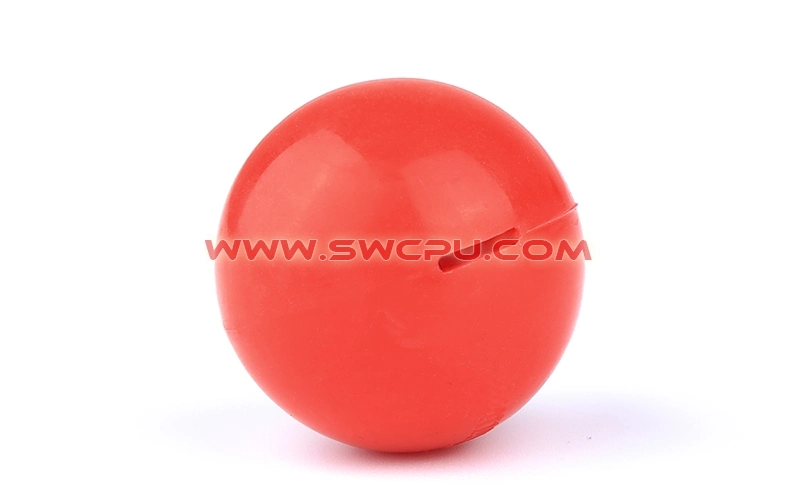 Custom Red Soft Solid Silicone Rubber Ball with Hole