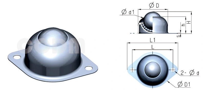 China Wholesale Heavy Duty Conveyor Ball Transfer Unit Universal Ball