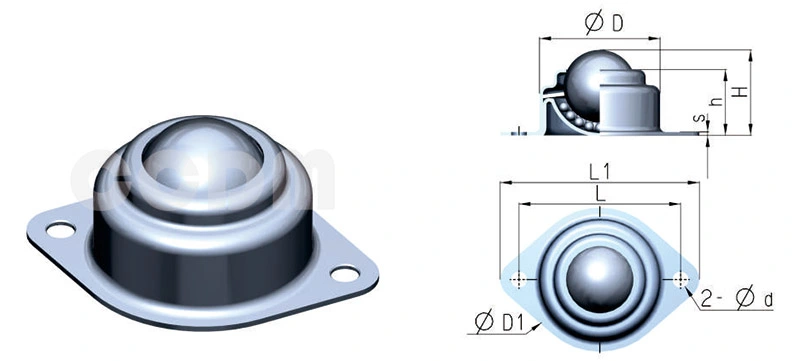 China Wholesale Heavy Duty Conveyor Ball Transfer Unit Universal Ball