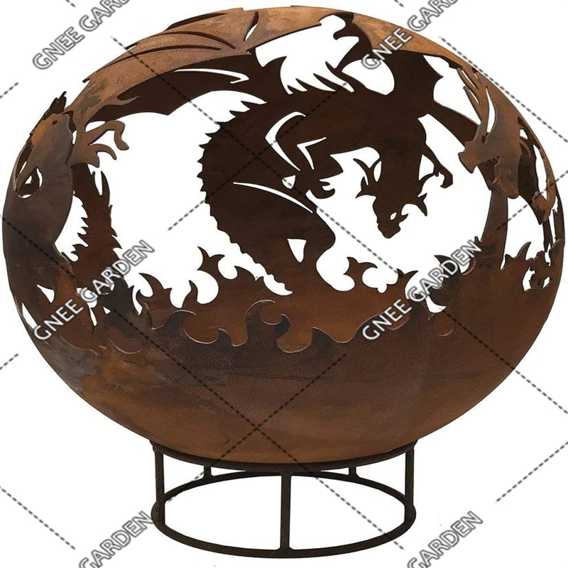 Garden Landscape Dragon Fire Ball