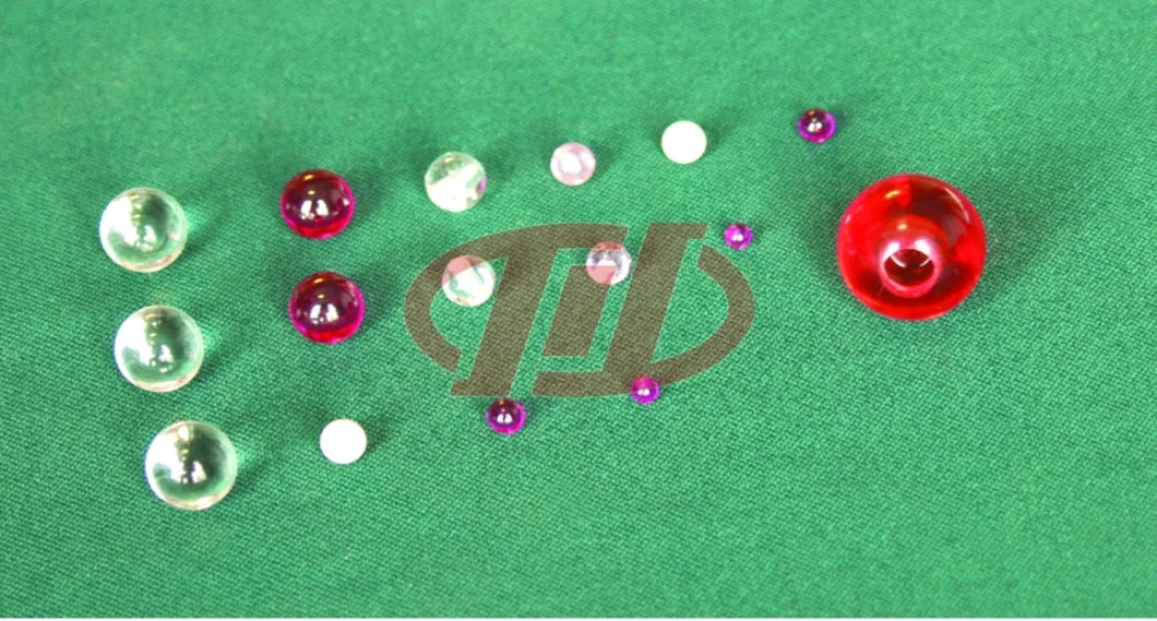 Synthetic Gems Balls 1.2mm 8mm Diameter of Drilled Hole Ruby Good Visibility Sphere Balls