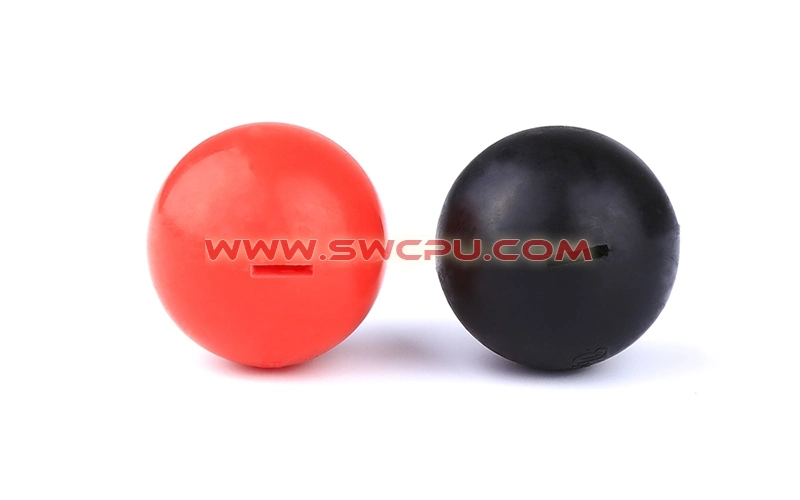 Custom Red Soft Solid Silicone Rubber Ball with Hole