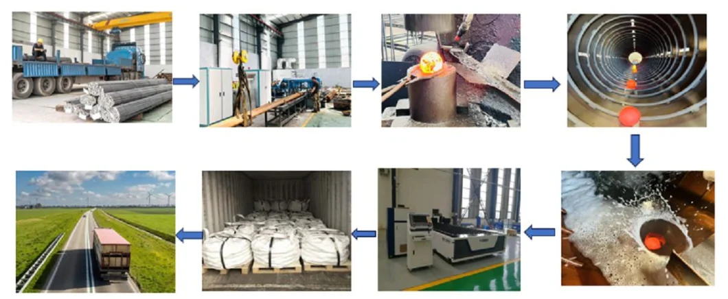 Casting Hot Rolled Forged Steel Grinding Media Bearing for Ball Mill Cement Concrete Chrome