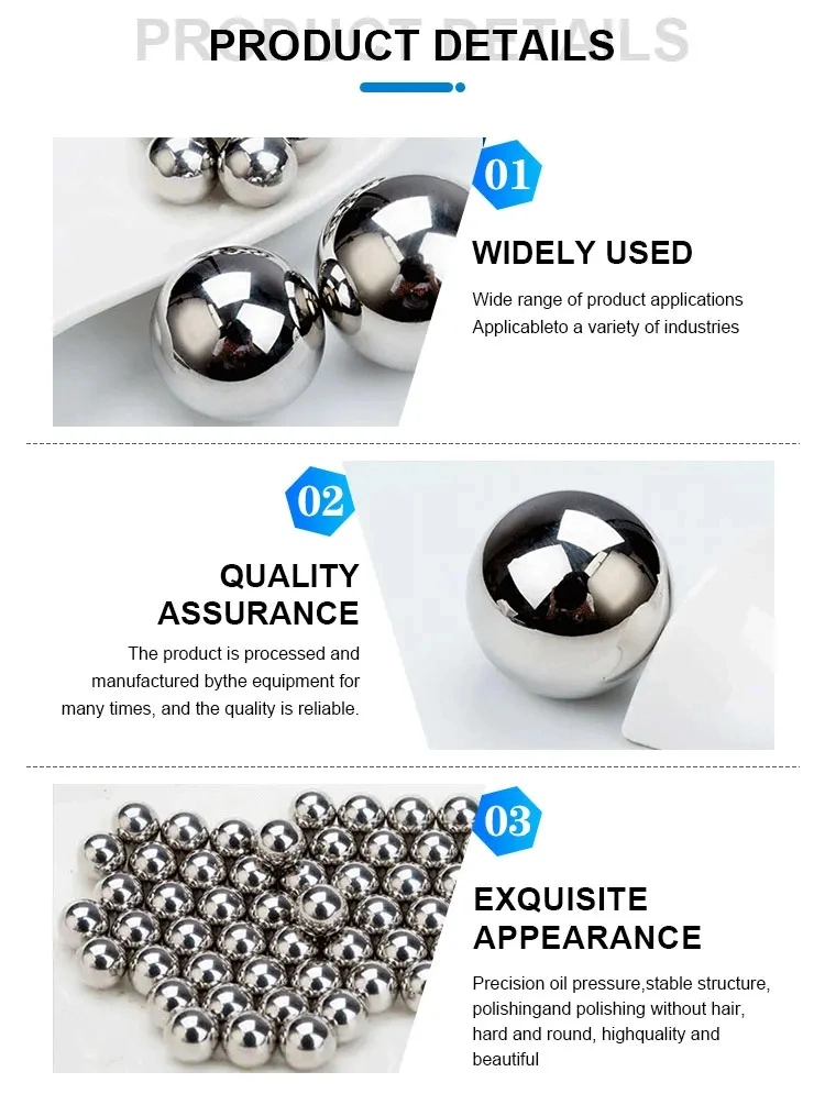 304 Stainless Steel Hard Balls Custom Size High Precision 6mm Solid Ss Ball