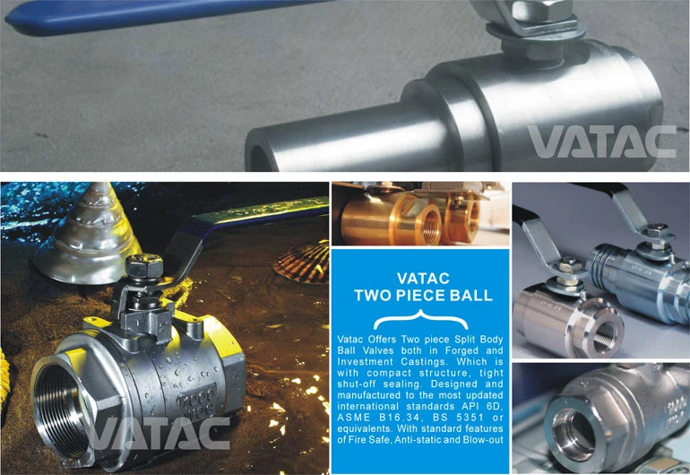 API Carbon Steel&Satinless Steel Lever Threaded Ball Valve