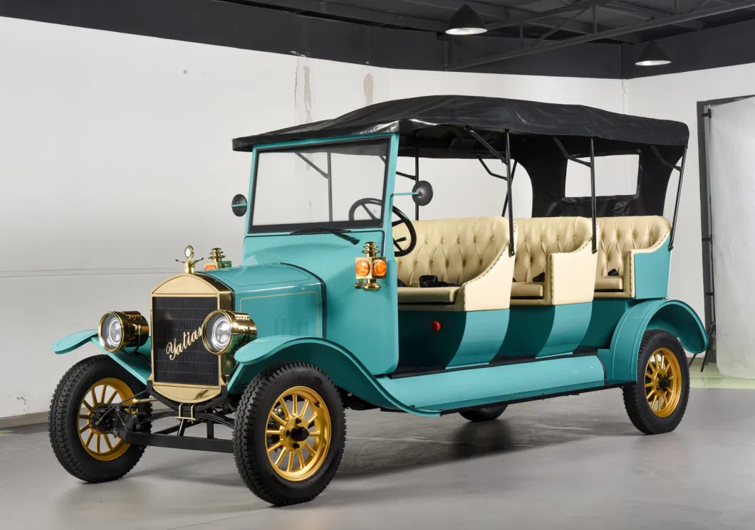 New 8 Seats Electric Vintage Car for City Tourist