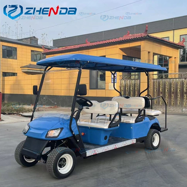 72V AC Motor Lithium Ion Battery 2 Seat Electric Utility Golf Cart Truck Vehicle with Aluminum Cargo Box