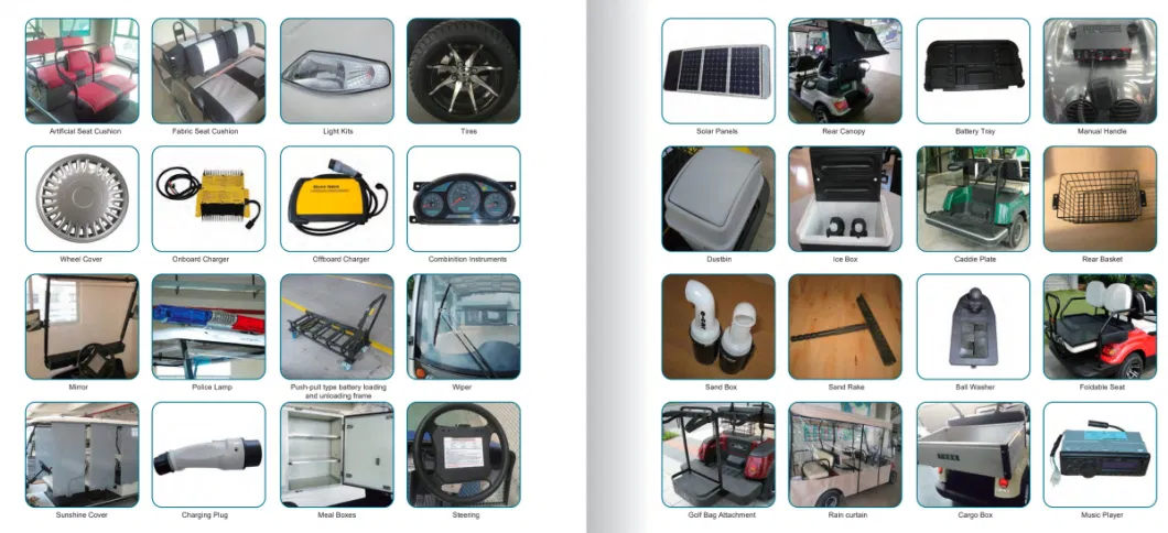 Electric Sightseeing Bus New 2 Seaters Battery Golf Vehicle (Lt-A627. H8G)