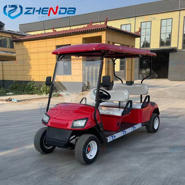 72V AC Motor Lithium Ion Battery 2 Seat Electric Utility Golf Cart Truck Vehicle with Aluminum Cargo Box