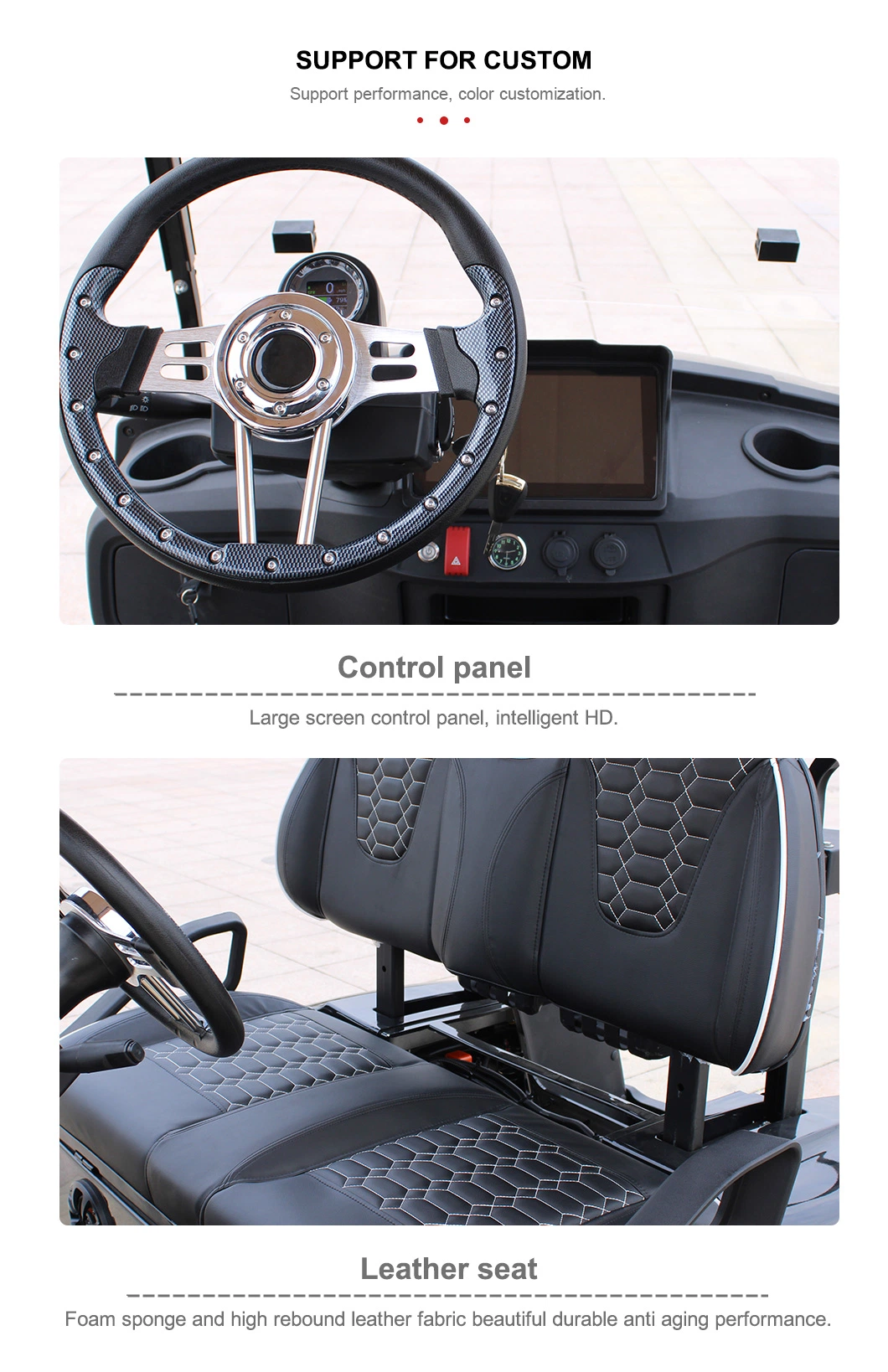 Factory Outlet 4 6 Person Seat Lithium Battery Folding Electric Golf Carts with CE Certificate Custom Electric Golf Carts