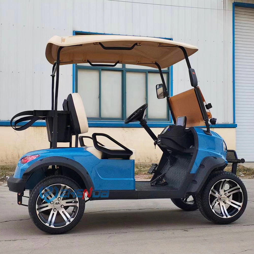 72V AC Motor Lithium Ion Battery 2 Seat Electric Utility Golf Cart Truck Vehicle with Aluminum Cargo Box