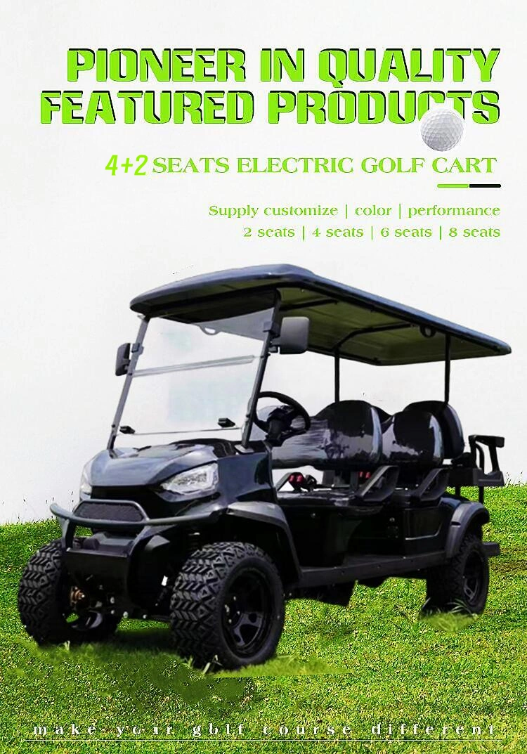 High Quality Golf Cart for Sale, Golf Car with Head Lights Fully Equipped Available in Blue and Black for Sale