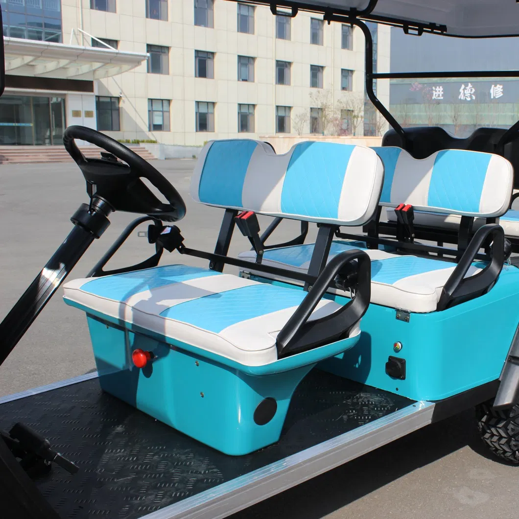 Lithium Battery 100km Mileage 6 Seats Electric Hunting Golf Buggy