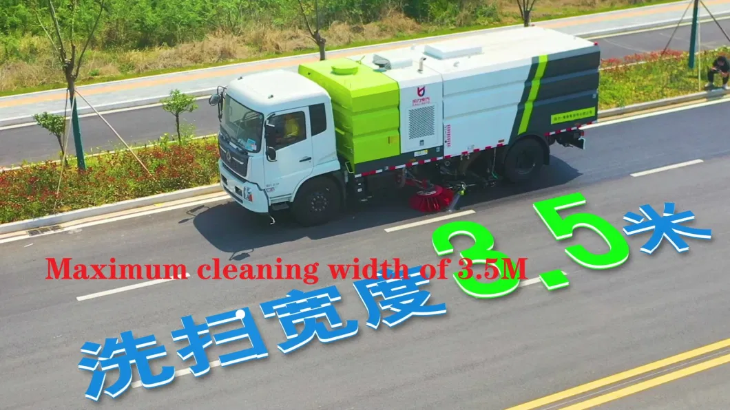 China Klf Cleaning Vehicle Manufacturer Electric Wash Sweep Truck with CCC