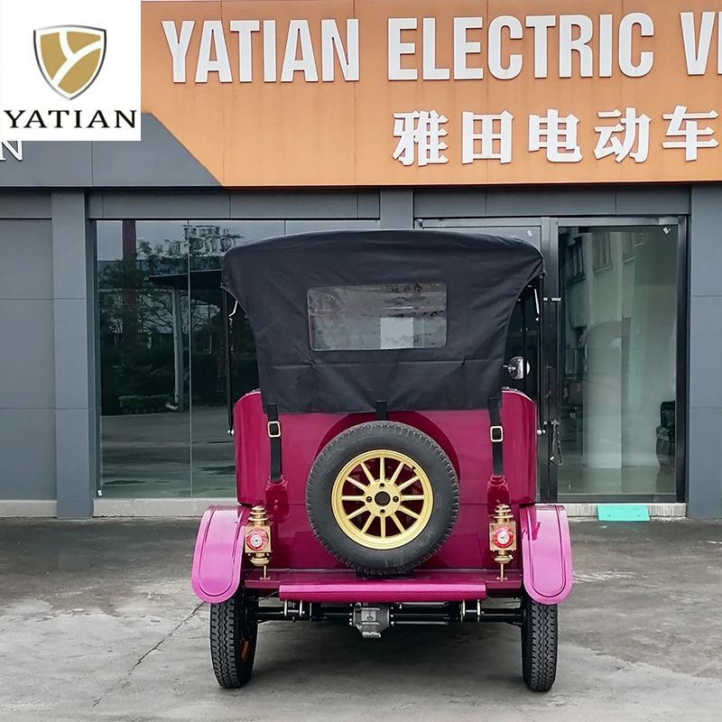 Yatian Vintage Tourist Car 5 Passengers Scenic Electric Sightseeing Car for Sale