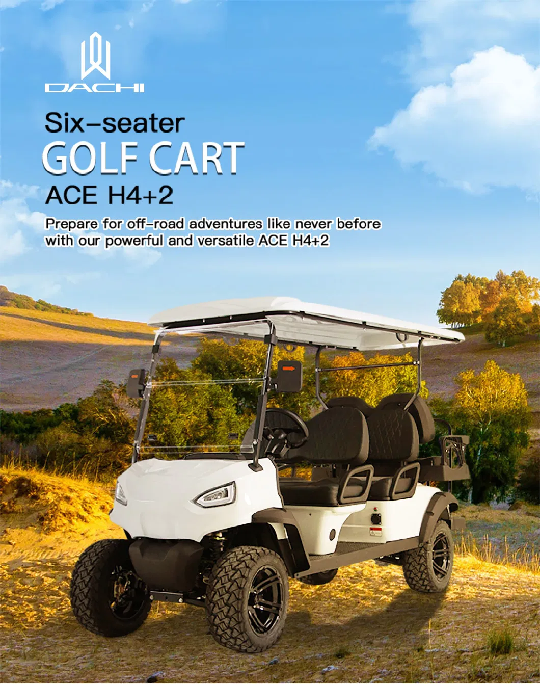 New Trend 6 Seats High Performance Ace H4+2 Electric Golf Cart