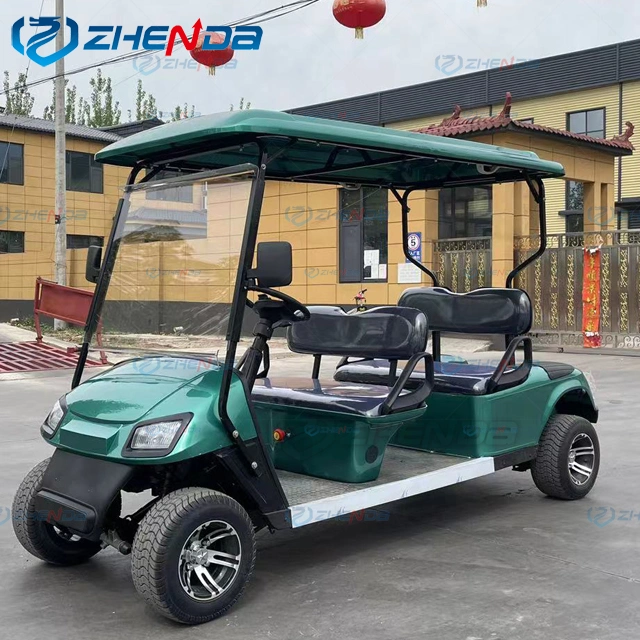 72V AC Motor Lithium Ion Battery 2 Seat Electric Utility Golf Cart Truck Vehicle with Aluminum Cargo Box