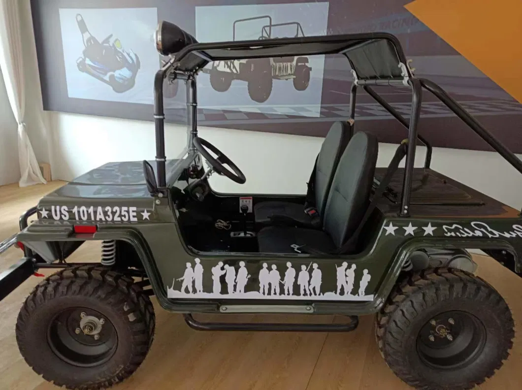 125cc Gasoline Mini Jeep Cool Golf Cart off Road Car Quad ATV