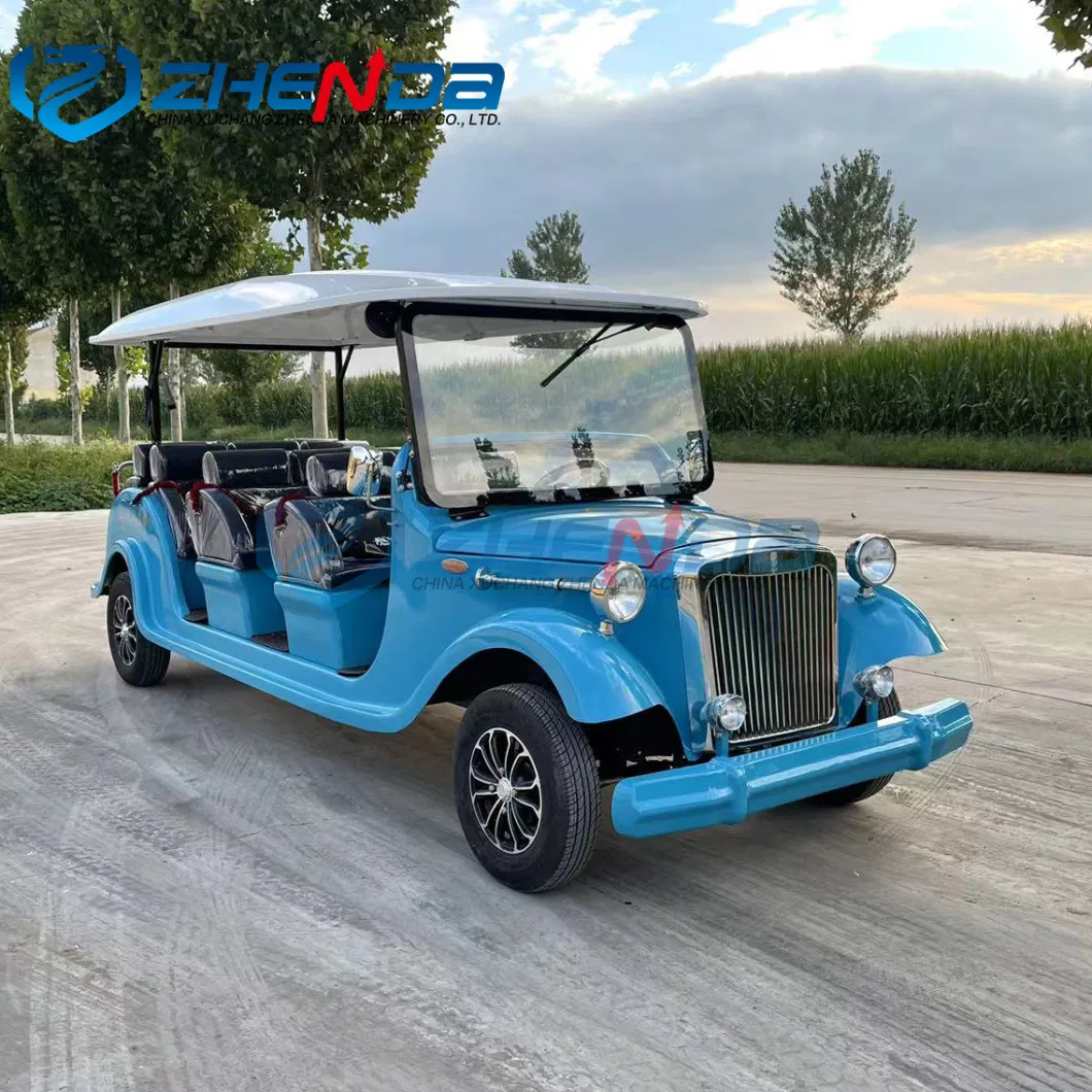 White Antique Retro Classic Car/Customized Electric Wedding-Style Vintage Car/Tourist Sightseeing Buggy Vehicle