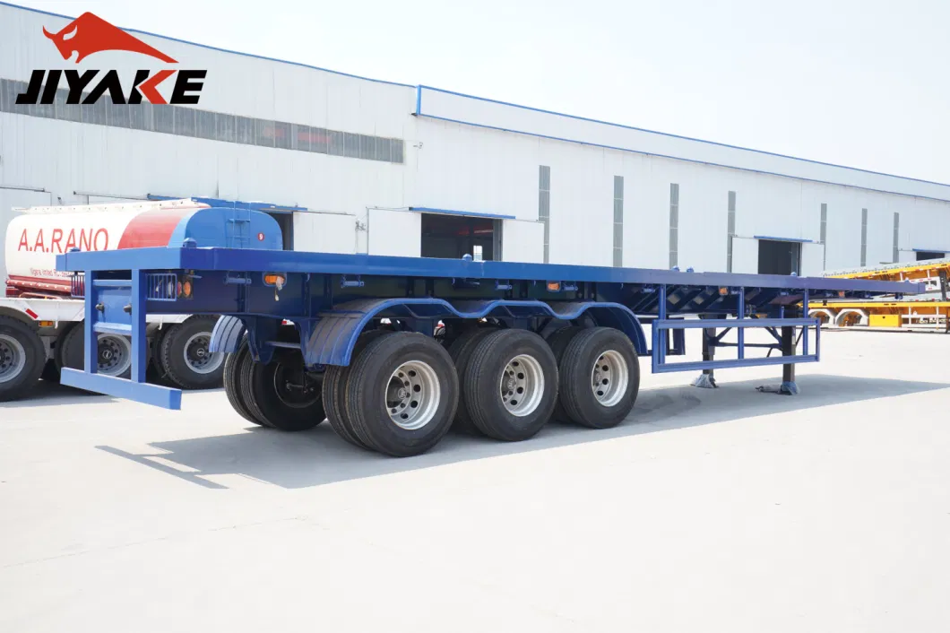 20FT 40FT Container Transport Utility Trailer Flatbed Semi Trailer Truck for Sale