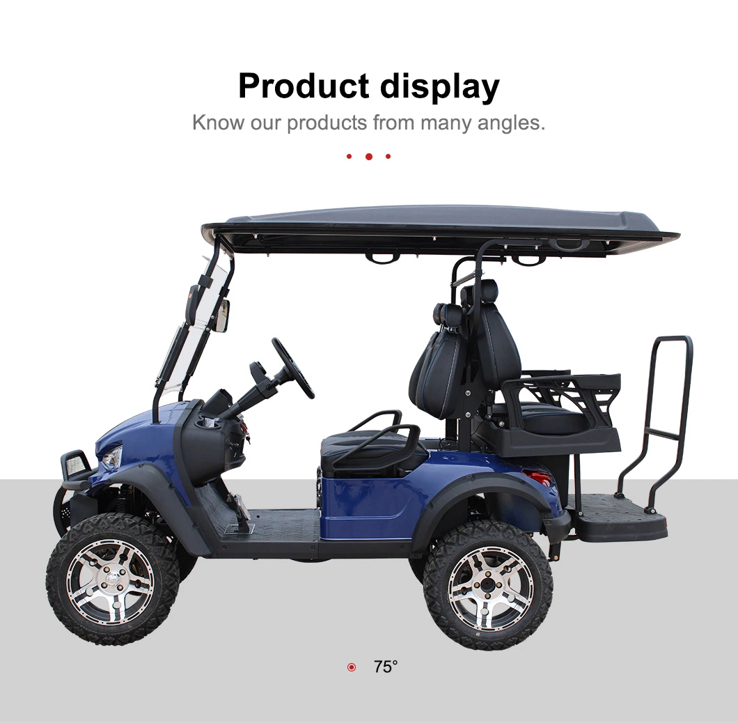 Factory Outlet 4 6 Person Seat Lithium Battery Folding Electric Golf Carts with CE Certificate Custom Electric Golf Carts