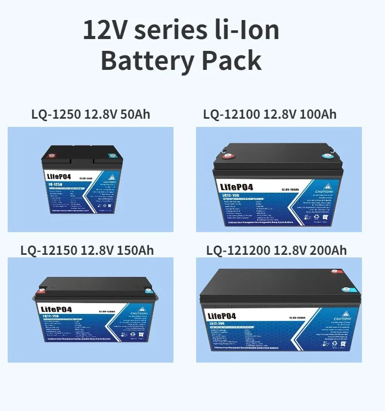 ODM&OEM LiFePO4 Battery 12V 100ah 200ah 300ah for Electric Car Agv RV Marine Golf Cart Home Energy Solar Storage with Bluetooth APP