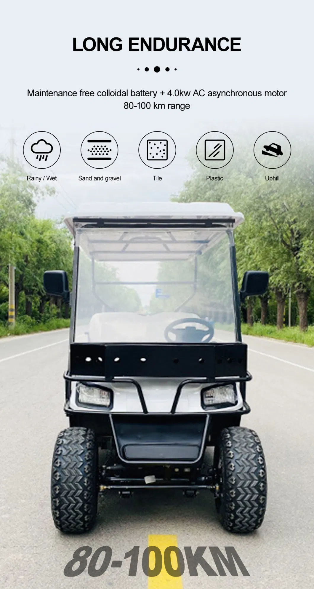 Cheap Golf Cart Manufacturing Street Legal Carrito De Golf Club Car Electrico Advanced EV 3 Row Four Wheel Utility Drive Electric Golf Cart