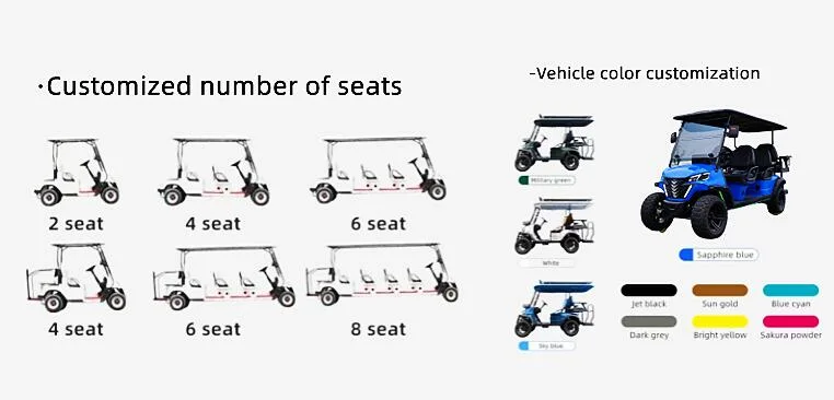 Best Seller Extraordinary Good Performance Golf Cart 6 Seater