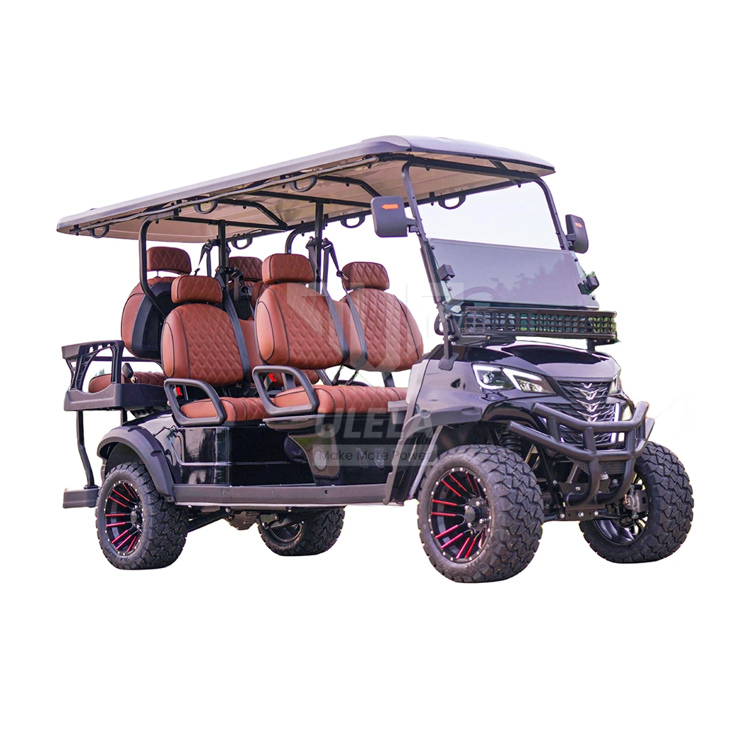 Ulela Advanced EV Golf Cart Dealers Steel Frame Premium Golf Cart China 6 Seater Solar Electric Golf Cart